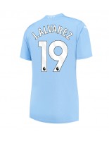 Manchester City Julian Alvarez #19 Domácí Dres pro Dámské 2023-24 Krátký Rukáv